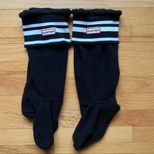 Black and white stripped hunter socks